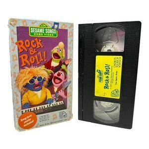 Sesame Street Songs - Rock & Roll‎ VHS 1990 Classic Kids Music Movie Film